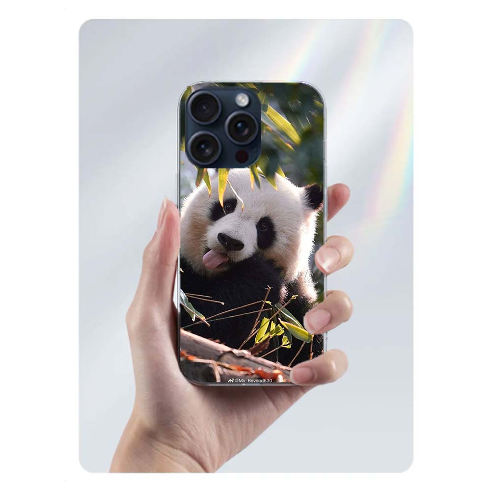 Panda Baby, Giant Panda Family Clear Phone Case For Iphone 17 Air 16 Pro Max 15 Pro 14 Plus 17E 16E 11 13 12 Mini Cover Cases Fu