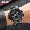 SKMEI 2500 Модные Спортивные Мужские Часы с Двойным Дисплеем Многофункциональные Водонепроницаемые Ремешок из ТПУ Аналогово-Цифровые Мужские Наручные Часы для Активного Отдыха Подарок