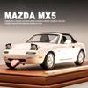 LYZRC New 1:24 Mazda Miata MX5 MX-5 Alloy Scale Car Model Diecast Metal Miniature Car Sound Light Collection Children Toy Vehicle Gift