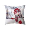 С Рождеством милый снеговик с принтом наволочка для дома, гостиной, украшения дивана, полиэстеровая подушка, наволочка