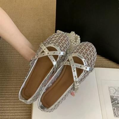 Модные женские сетчатые балетки, балетки-сетка, удобные балетки с круглым носком, дышащая повседневная обувь для ходьбы, для работы