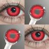 FUNSACHY NEW Style Eyes Contacts Lenses Cosplay Red Colored Contact Lens for Eye 1pair Blue Yearly Beauty Makeup Pink Eye Lenses