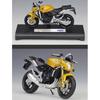 Масштаб 1/18 Welly HONDA Hornet, модель мотоцикла из сплава, литье под давлением, металлические игрушечные транспортные средства, модель мотоцикла, коллекция высокой имитации, детские подарки