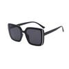New Fashion Square Sunglasses Ins Silver Edge Korean Style Sunglasses Women's Trend