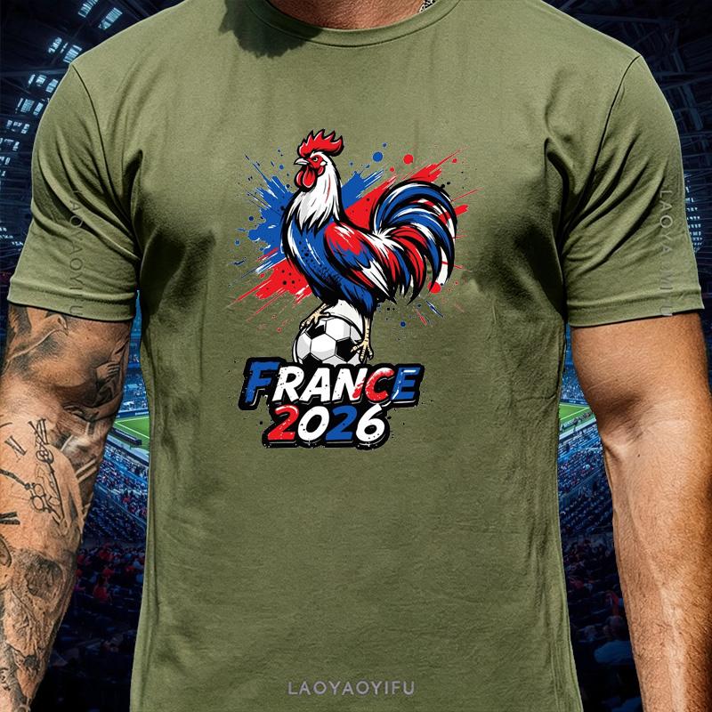 France Champion 2026 Usa Mexico Canada Football Tour T Shirt Unisex Splash Gallic Rooster Print Pride Match Day Fan Gift Tee