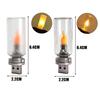 Glass USB Flame Night Light Warm Light Simulated Candle Light LED Flame Lamp  Car Interior Decor