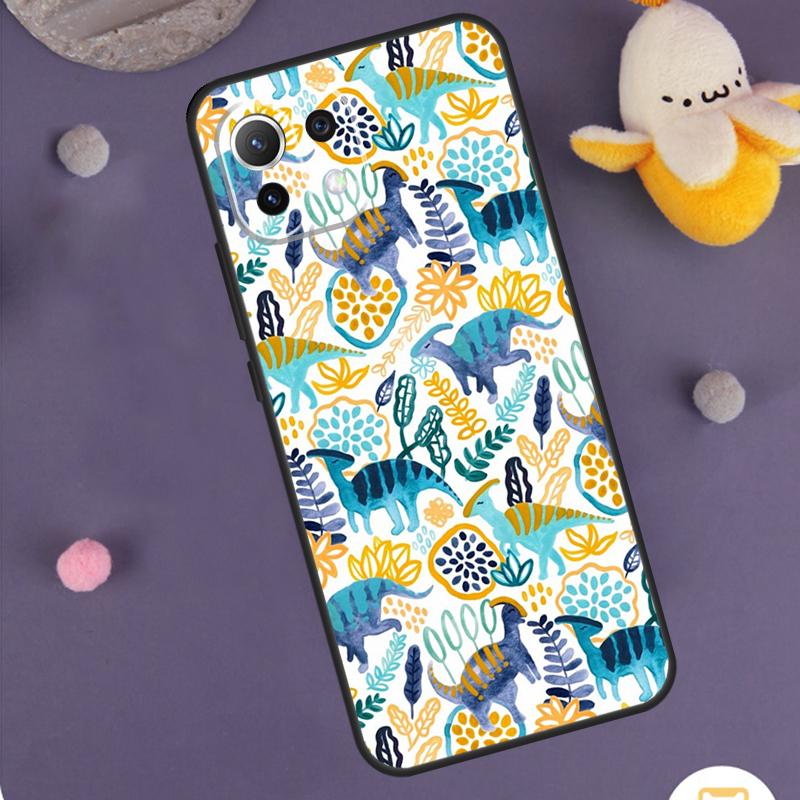 Милый Чехол с Динозавром Для Xiaomi 14 15 Ultra 13T 14T 15T 17 Pro Max POCO F5 F6 F7 X5 X6 X7 Pro F8 Ultra