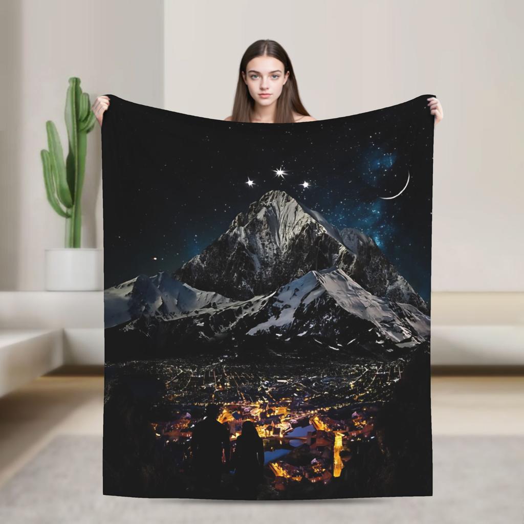 Soft Blanket Travel Office Velaris City of Starlight Bedding Throws Flannel Bedspread For Living Room Funny Sofa Bed Cover