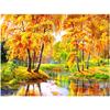 5D DIY Diamond Painting Four Seasons Landscape of the Woods Diamond Embroidery Cross Stitch Kit Full Rhinestone Mosaic Home Decor