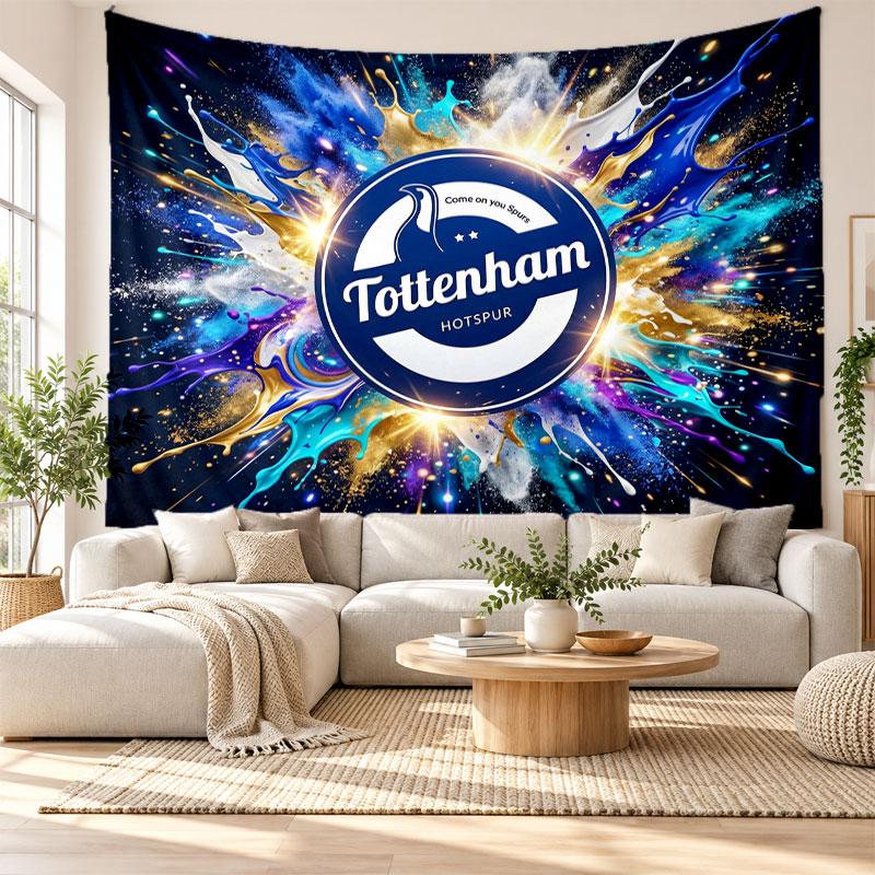 Tottenham Hotspur Wall Tapestry, Soft Fabric Wall Hanging, Decorative Backdrop For Bedroom Home Wall Art