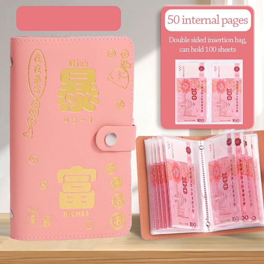 Экономьте деньги 100 конвертов Экономия денег Челлендж PU Экономия Челлендж Листы Дети