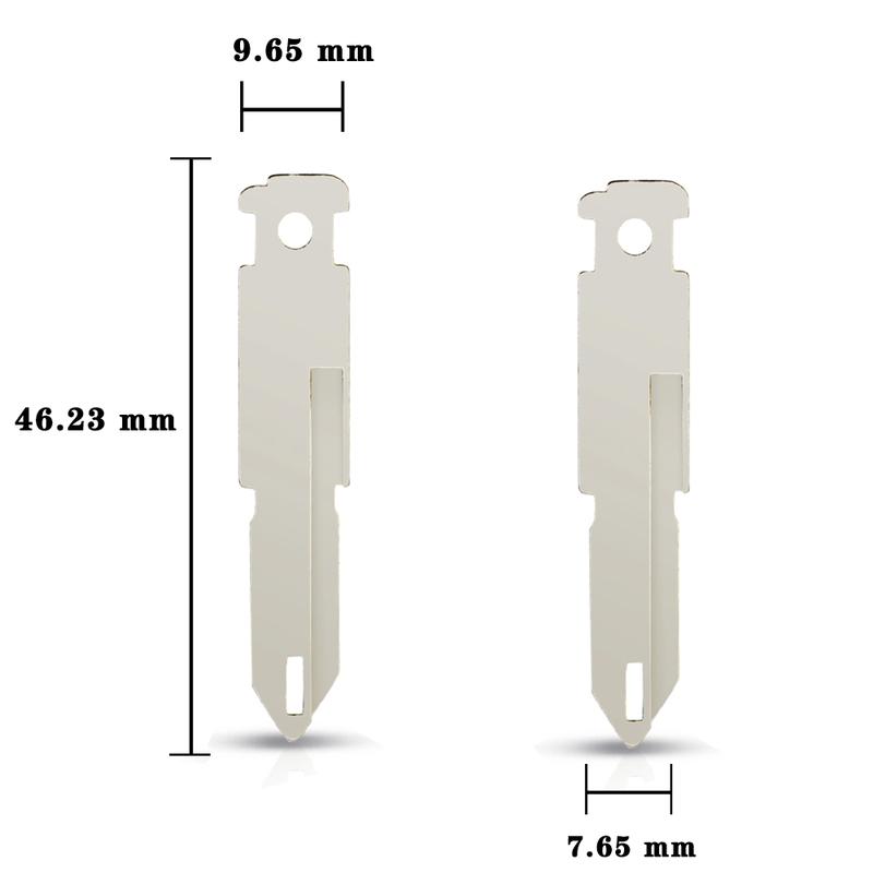 KEYYOU 10pcs VAC102 VA2 HU83 NE72 Key Blade For Renault For Nissan For Citroen For Peugeot Car Remote Original Uncut Key Blade