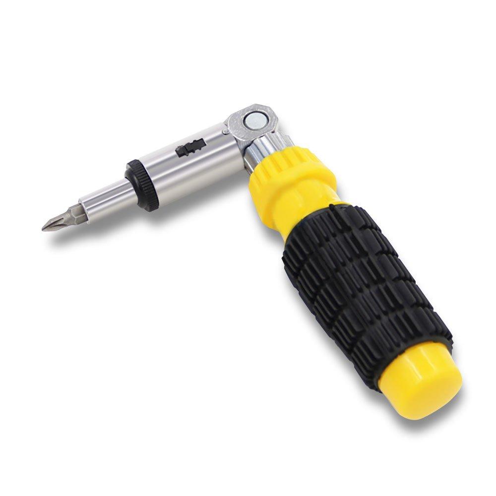 NUZAMAS Набор из 32 бит для отвертки безопасности с удлинителем 1/4" и реверсивной отверткой для домашнего DIY, ремонта компьютеров и телефонов