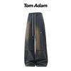 TOM ADAM Men's Retro Tie-Dye High-Street Trousers