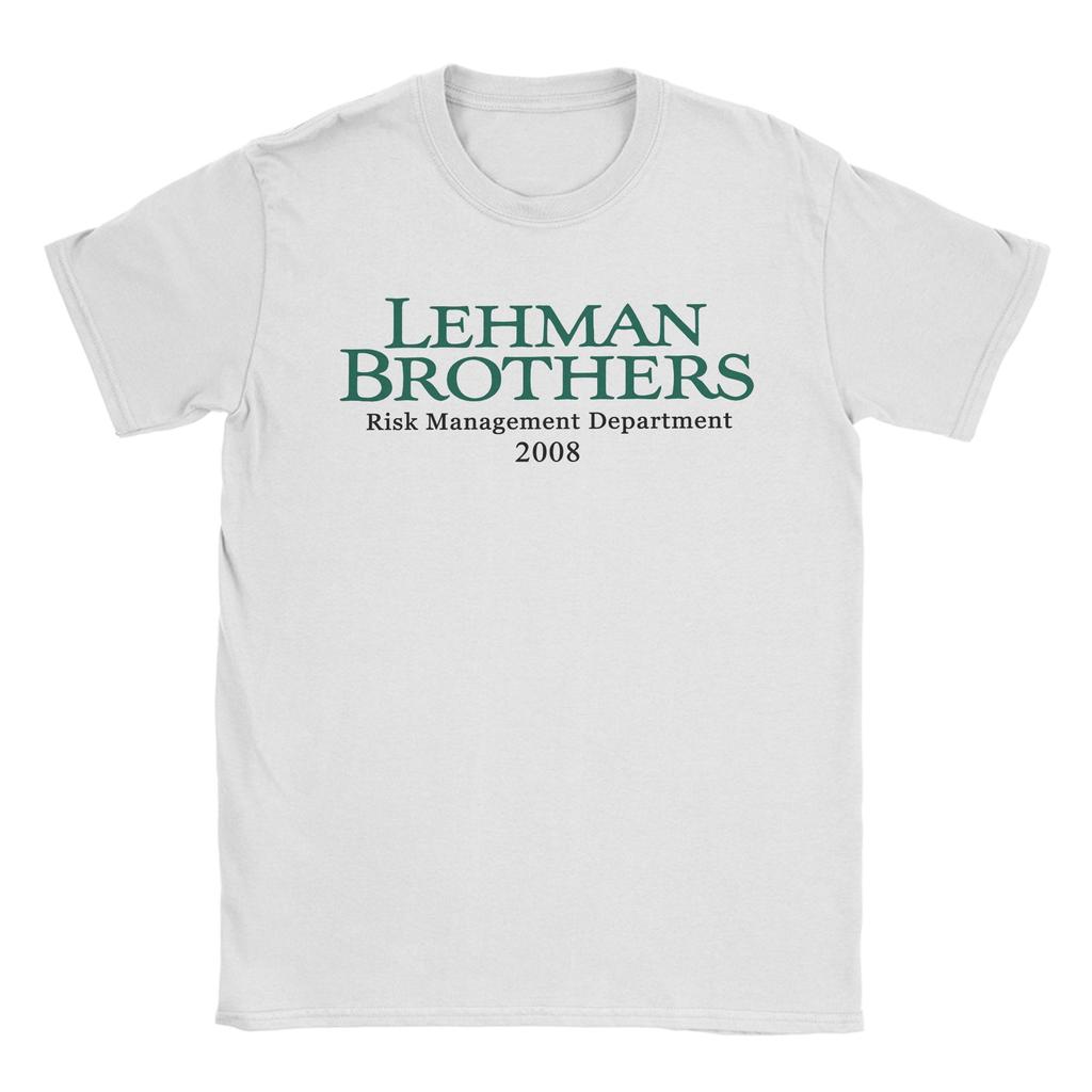 Lehman Brothers Risk Management Financial Crisis Intern T Shirts Men 100 Cotton Casual TShirts Crewneck Tee Shirt Present