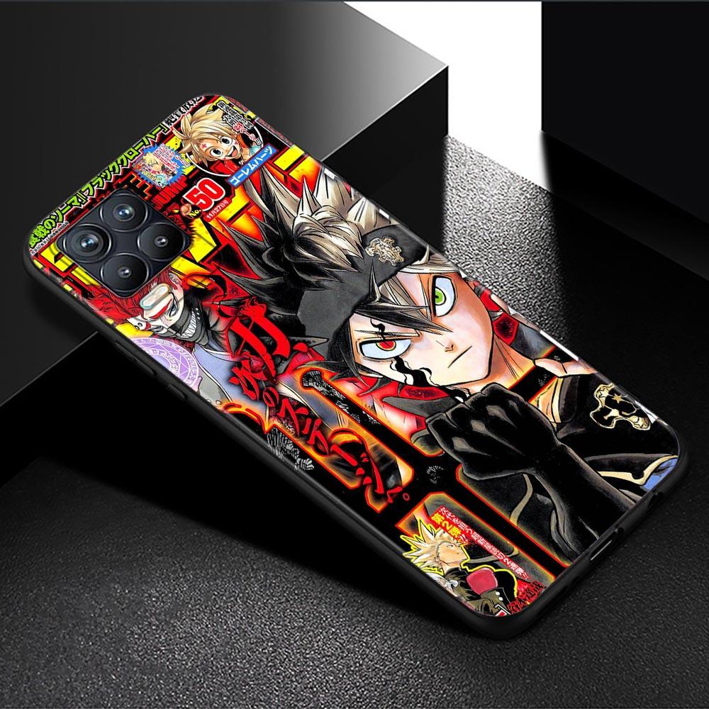 Чехол для телефона Oppo Realme GT 8 7 6 5 Pro C3 C11 C21 C21Y C20A XT X7 X50 Pro, ультра силиконовый чехол, черный корпус, аниме, черный клевер