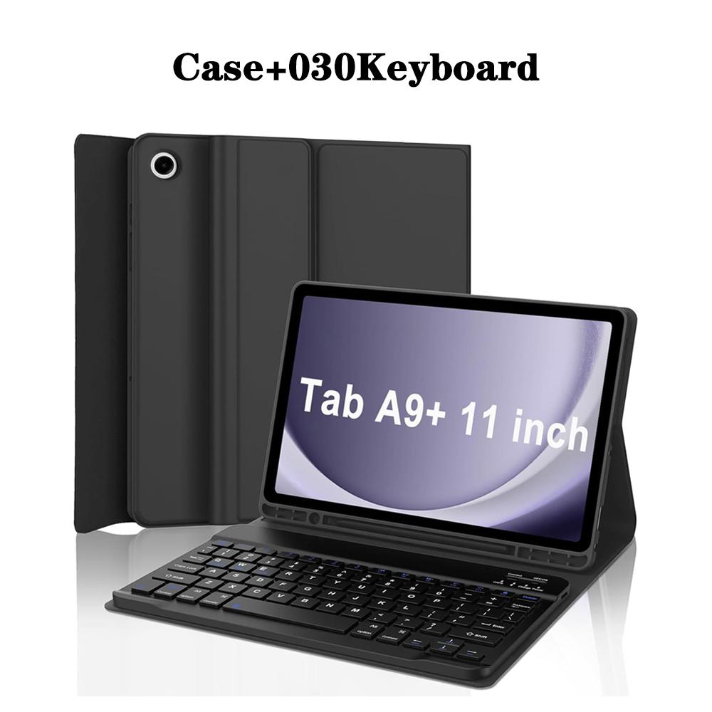 Чехол-клавиатура для Samsung Galaxy Tab A9 Plus 11 дюймов, для планшета Samsung Tab A9+ 11 дюймов, чехол с отсеком для стилуса, Bluetooth-клавиатура