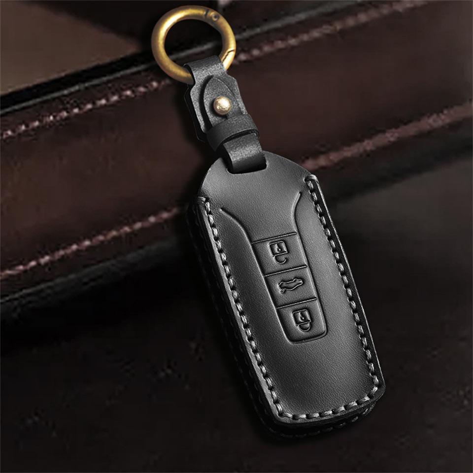 Чехол для ключа автомобиля из натуральной кожи Volkswagen Touareg для моделей 2017-2021 годов