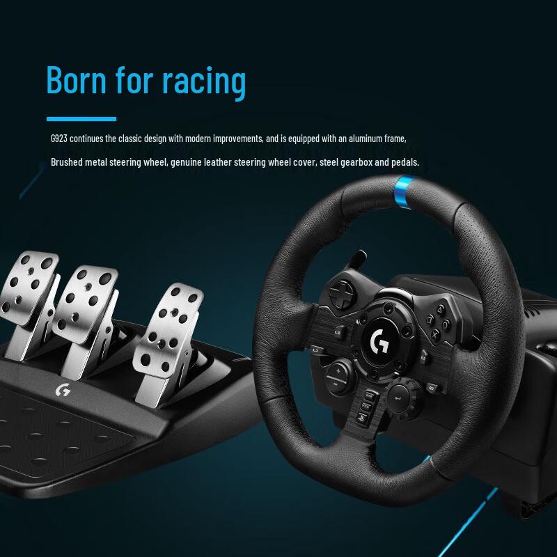 Игровой руль Logitech G923 с педалями