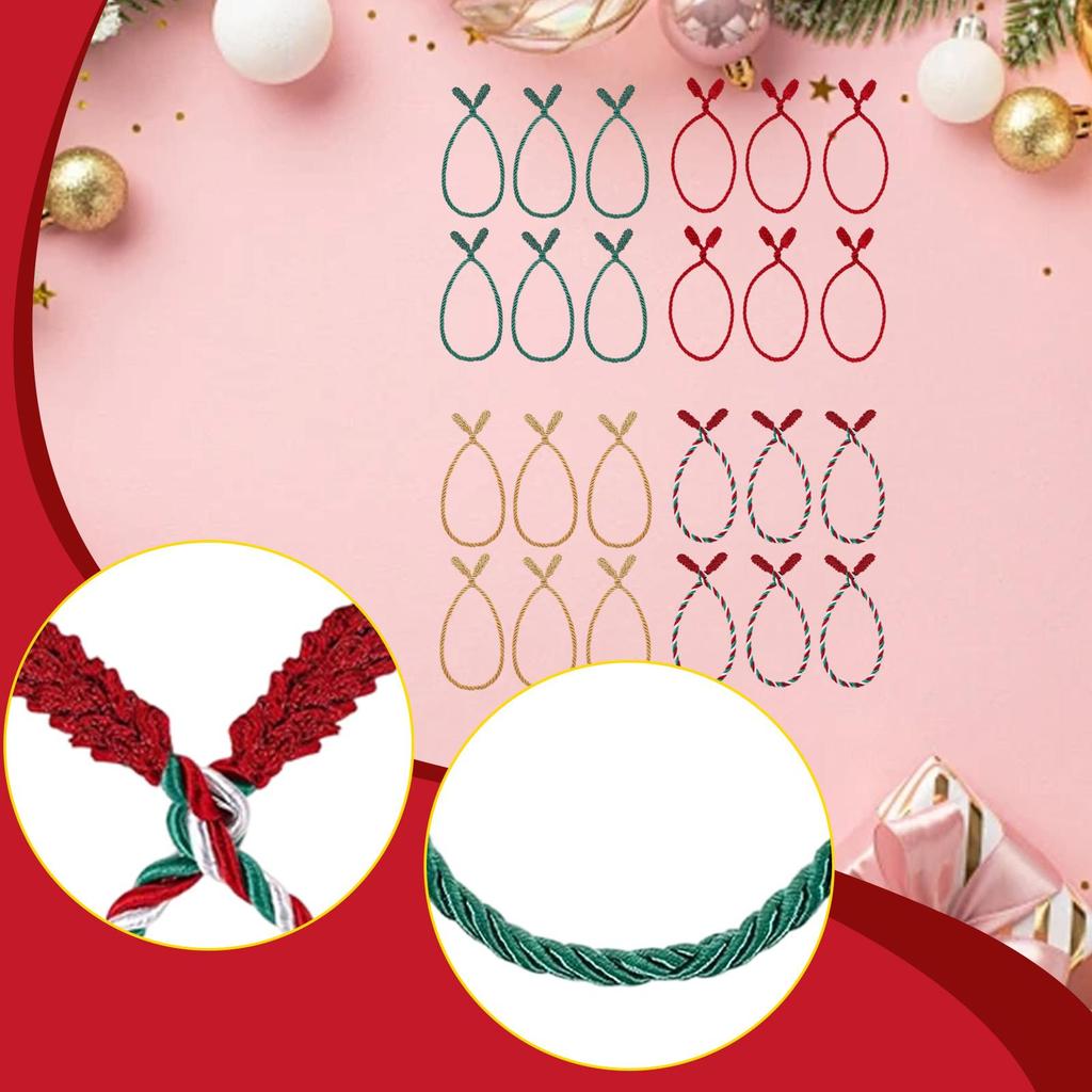 Decorative Twist Ties Christmas Garland Banister Fasteners Easy Use for Home Wedding Decorations