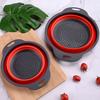 Collapsible Drain Basket with Fast Drainage Heat-Resistant BPA Free Kitchen Fruit Vegetable Colander with Handles