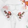 Cute Colorful Embroidery Fake Collar Hollow Detachable Scarf Shawl Organza False Collar For Girls Shirt Skirts Sweater All Match