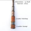 Старинный латунный телескоп – 15-кратное увеличение, 35,56 см, морской дизайн