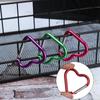 Tool Water Bottle Hanging Keychain Clip Keyring Hook Heart-shaped Buckles Aluminum Carabiner
