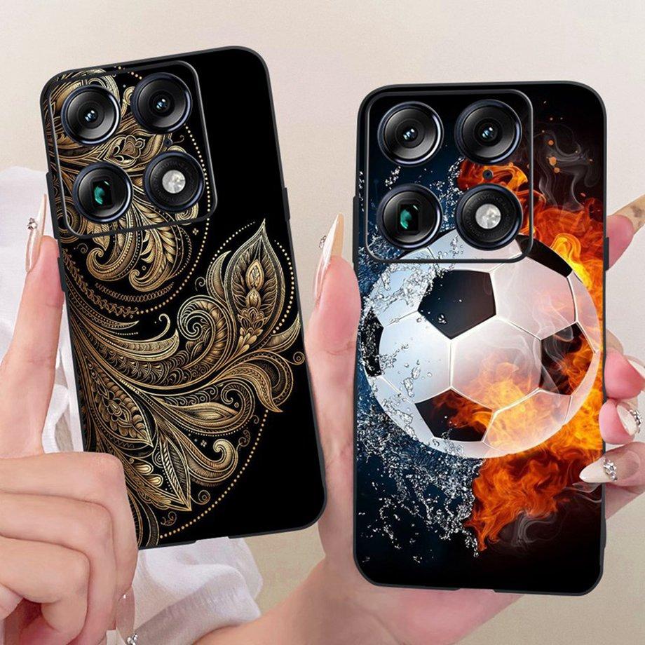 Чехол для телефона с модным дизайном в стиле мультфильма и цветов для Motorola Signature Moto X70 Air Pro 5G, чехол, мягкий силикон, противоударная задняя крышка