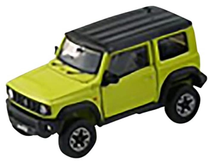 BM CREATIONS Suzuki Jimny 2019 Kinetic Top LHD Готовая модель 1/64 (JB74) Желтый/черный