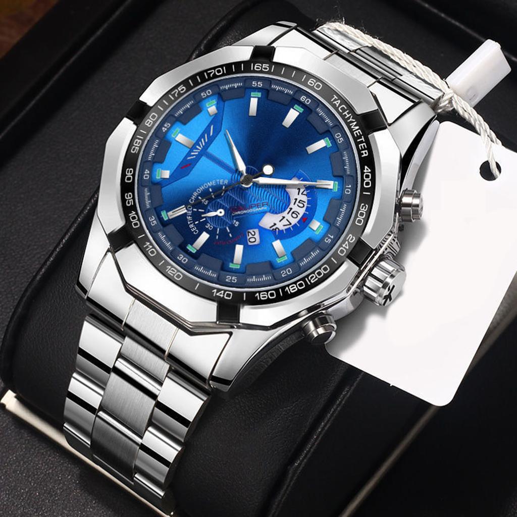 Fashion Mens Watches Shatterproof Easy Read Round Dial Luminous Wristwatch for Working and Office Wedding