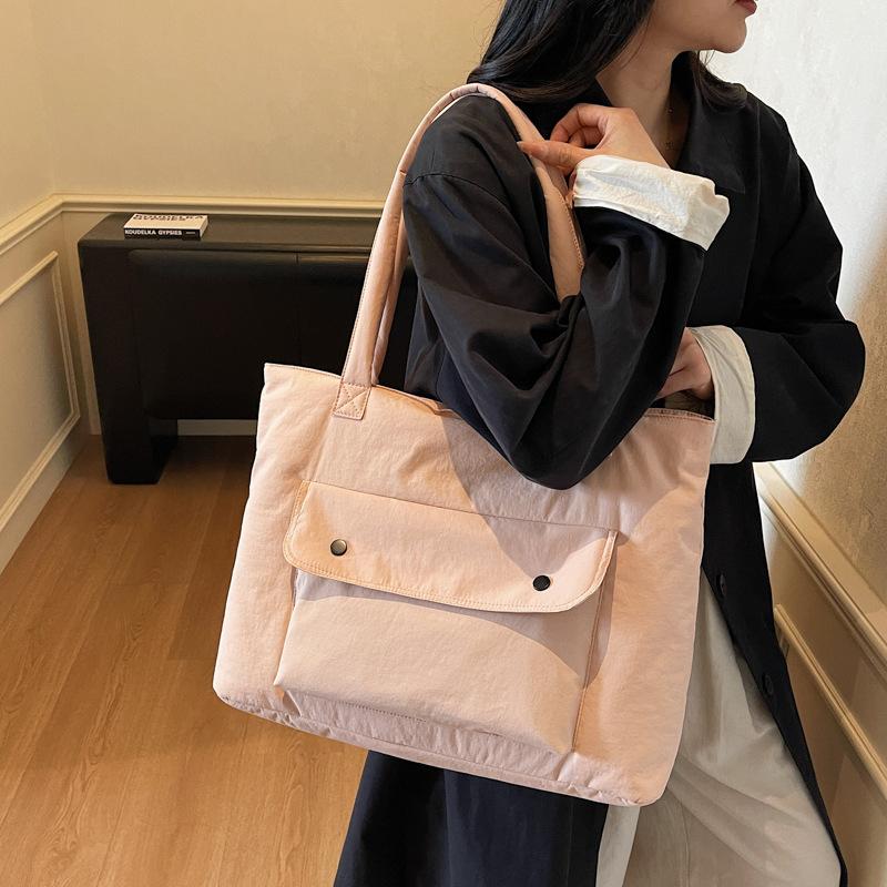 Lightweight Handbag, Large Capacity Commuting To Work, Female Tote Bag, Student Class Shoulder Bag, Simple Autumn and Winter Bag