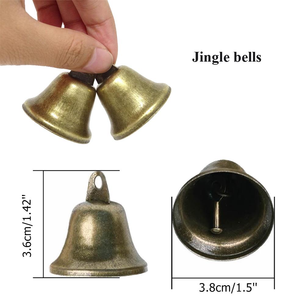 10 шт. 38 мм золотые колокольчики звенящие рождественские праздничные украшения для вечеринок своими руками изготовление колокольчиков ветра медные колокольчики рождественская елка новогодний декор