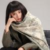 Imitation Cashmere Peony Retro National Style Texture Printing Double-Sided Warm Scarf Shawl Outer Cover Women