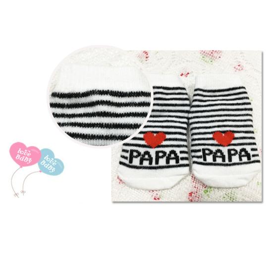 Cute Infant Baby Girl Boy Soft Warm Cotton Love Mama/Papa Letters Socks Gift