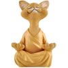 Причудливая фигурка Кота-Будды, ручная роспись, смола, коллекционная, декор для дома, подарок