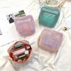 Kawaii Mesh Travel Cosmetic Lipstick Data Cable Storage Bag Cute Small Makeup Handbags Women Wallet Purse Organizer Pouch Bags