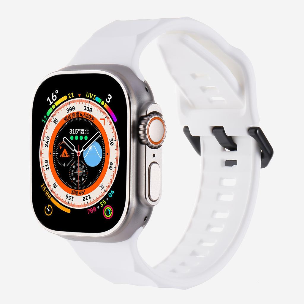 Мягкий силиконовый ремешок для Apple Watch Ultra 3/2 49 мм 46 мм 45 мм 44 мм 42 мм 40 41 мм Спортивный браслет iWatch Серия 11 10 9 8 7 5 SE 3