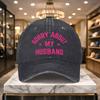 Sorry About My Husband Baseball Cap Adjustable Casual Street Style Cap for Outdoor Daily Wear