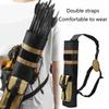 Archery Back Arrows Quiver Bag Quiver Arrow Holder Shoulder Hanged Adjustable Quiver for Hunting Shooting Target