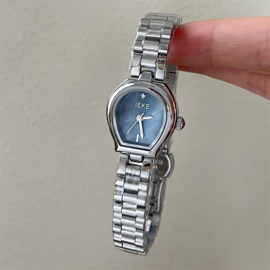 Retro watch small lampshade high fashion and exquisite new stainless steel gold watch luxury ladies quartz watch gift