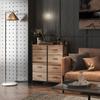 Storage furniture dresser 8 removable fabric drawers, top shelf and steel frame 79L x 29l x 101H cm