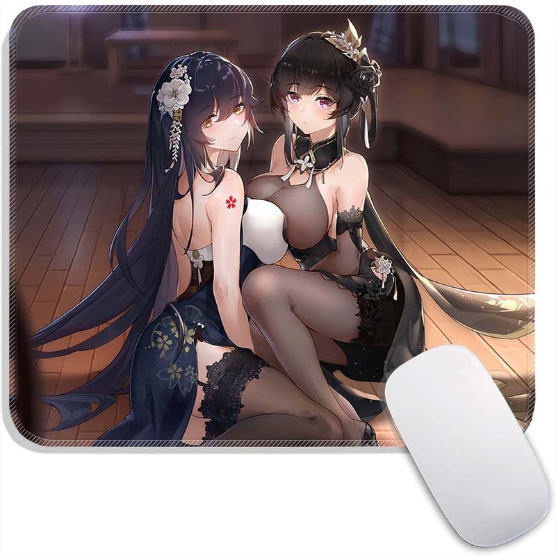 Стандартная игровая поверхность для мыши Аниме Azur Lane Ульрих Эльзас Азума Маленькая игровая поверхность для мыши Дорожная подкладка для мыши Плимут Нескользящие офисные коврики для мыши