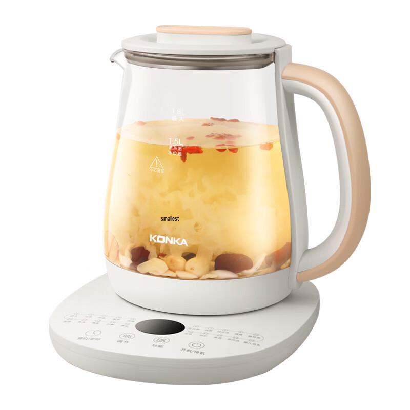 KONKA 1.8L Electric Glass Health Pot & Tea Maker CN plug (adapter included)