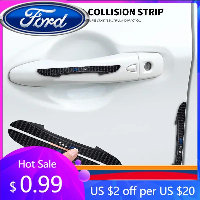 Car Sticker 2026 2025 Hot For Ford 4PCS Bumper Anti-collision Strip Car Door Scratch Protector Stickers For Ford Focus ST Ranger
