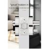 Concealed Wooden Door Locks Single Double-Sided Home Security Privacy Latches for Bedroom Hallway Auxiliary Hidden Door