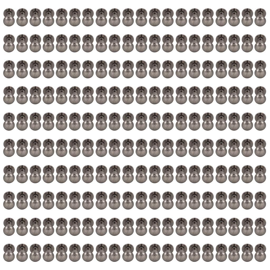 200 Sets Book Binding Screw Environmental Brass Metal Chicago Binding Screws DIY Leather Rivet