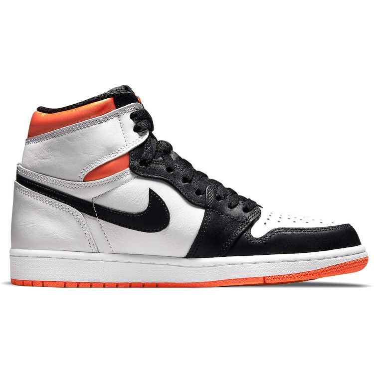 Кроссовки унисекс Air Jordan 1 Retro High OG Electro Orange Белый Черный 555088-180