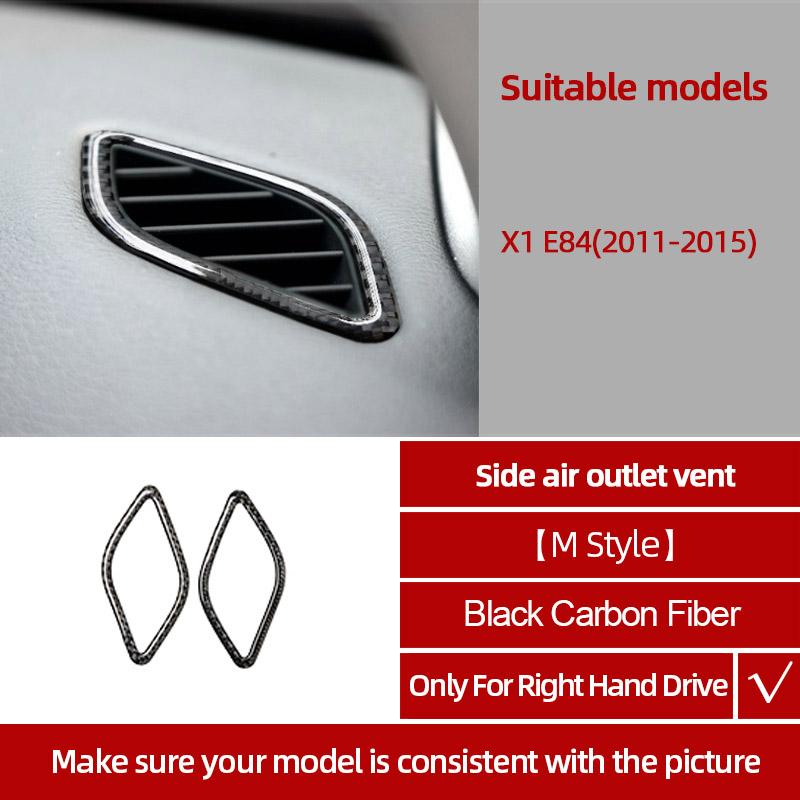 bftws1 For BMW X1 E84 2011-2015 Carbon Fiber Center Console Gear CD Door Panel Trim Sticker Decoration Car Interior Tuning Accessories
