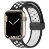 Силиконовый Магнитный Ремешок Для Apple Watch band 44мм 40мм 45мм 41мм 46мм 42мм Спортивный Браслет iWatch Series11 10 9 8 7 6 Ultra 2 SE